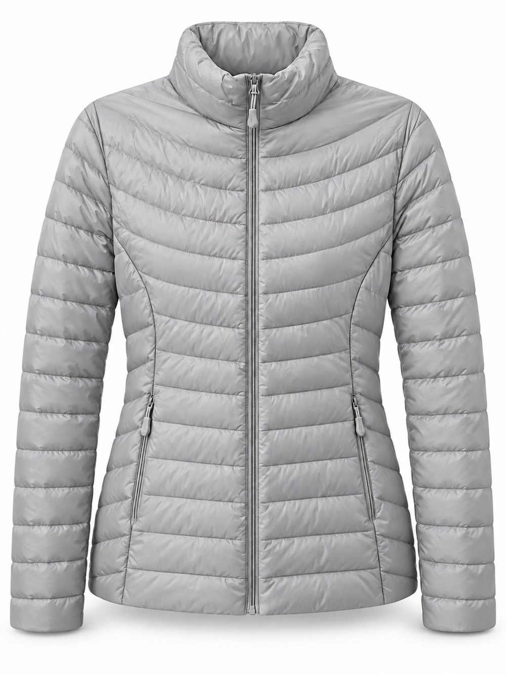 32 Degrees Heat Light Gray Down Puffer Jacket Size L - Picture 3 of 4